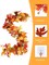 2 Pack Fall Leaves Garland for Mantle, Autumn Leaf Garland Indoor Outdoor Fall